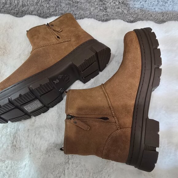 UGG Men's Skyview Classic Pull-On Chelsea Chestnut Suede Ankle Boots Sizes NEW - Picture 9 of 10